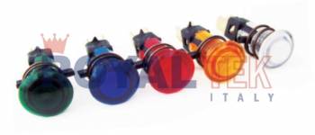 PORTALAMPARA ROYALTEK LUZ TESTIGO UNIVERSAL USOS VARIOS - COLORES VARIOS (REDONDA) - VENTA EN PAQUETES DE 10 UNIDADES ---